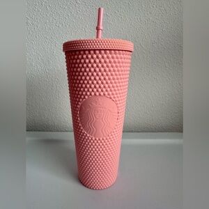 Baby Pink Studded Starbucks Cup